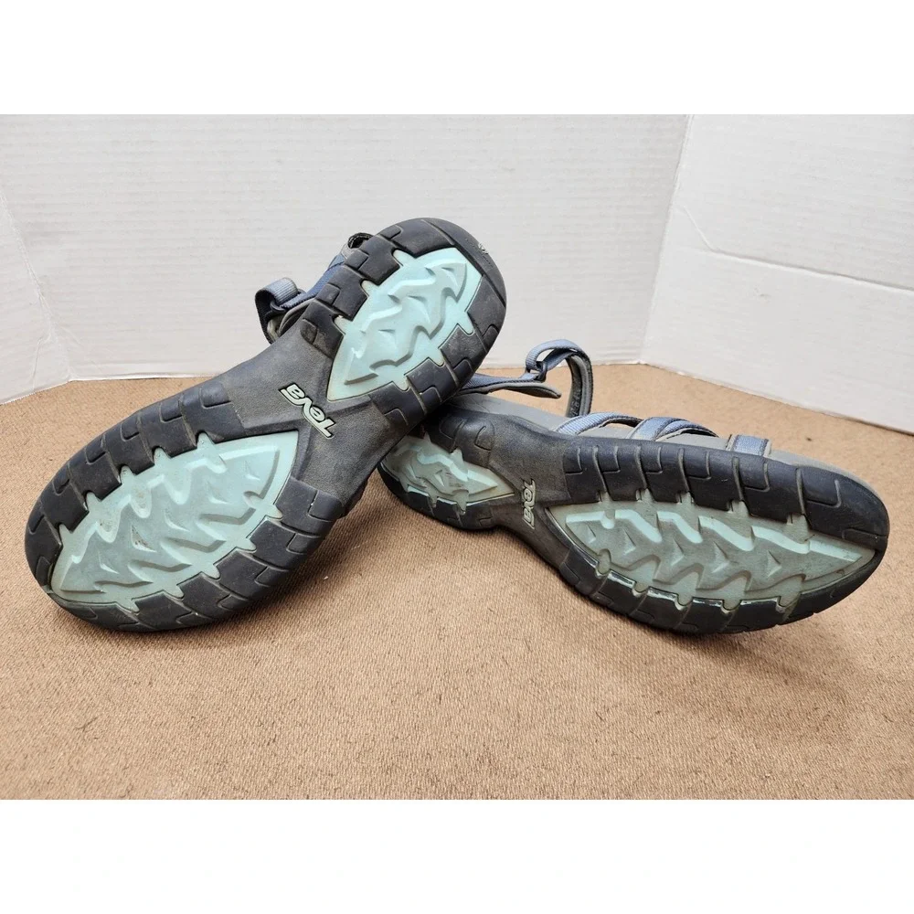 Teva Women Tirra Bering Sea Strappy Sports Sandals US 10